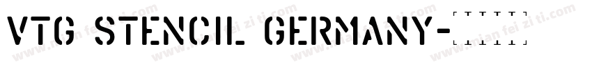 Vtg Stencil Germany字体转换